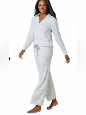 NWT Softies Marshmallow Johnny Collar Lounge Set, Size Large